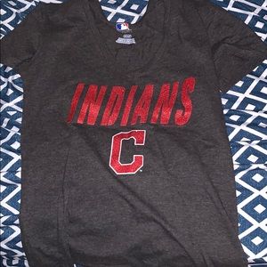 indians v neck shirt